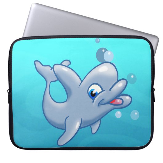 Dolphin Laptopschutzhülle (Vorderseite)