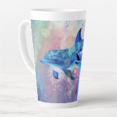 Dolphin Latte Tasse (Linke Ecke)
