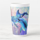 Dolphin Latte Tasse (Vorderseite)