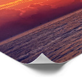 Dolphin Leaping bei Sonnenaufgang Poster (Ecke)