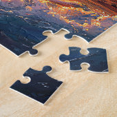 Dolphin Leaping bei Sonnenuntergang Puzzle (Seite)