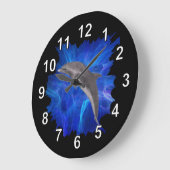 Dolphin Leaping Clock Große Wanduhr (Winkel)
