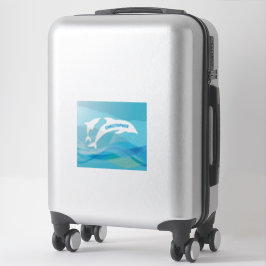 Dolphin Leaping im Ozean Personalisiert Aufkleber