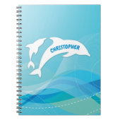 Dolphin Leaping im Ozean Personalisiert Notizblock (Vorderseite)