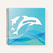 Dolphin Leaping im Ozean Personalisiert Notizblock (Vorderseite)