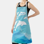 Dolphin Leaping im Ozean Personalisiert Schürze (InSitu)