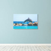 Dolphin Leinwanddruck (Insitu (Holzboden))