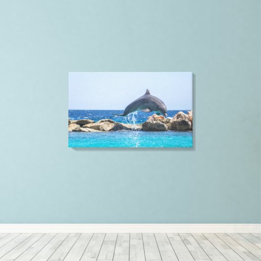 Dolphin Leinwanddruck (Insitu (Holzboden))