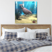 Dolphin Leinwanddruck (Insitu (Schlafzimmer))