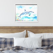 Dolphin Leinwanddruck (Insitu (Schlafzimmer))
