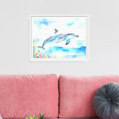 Dolphin Leinwanddruck (Insitu (Wohnzimmer))