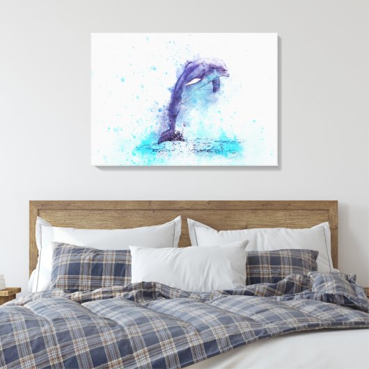 Dolphin Leinwanddruck (Insitu (Schlafzimmer))