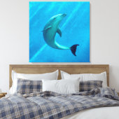 Dolphin Leinwanddruck (Insitu (Schlafzimmer))