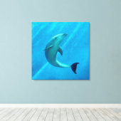 Dolphin Leinwanddruck (Insitu (Holzboden))