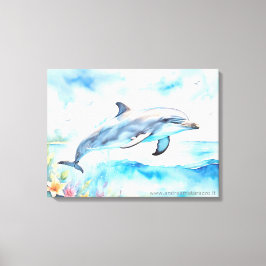 Dolphin Leinwanddruck