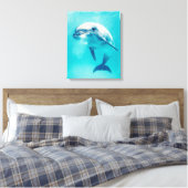 Dolphin Leinwanddruck (Insitu (Schlafzimmer))