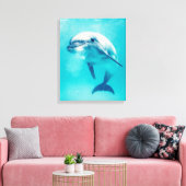 Dolphin Leinwanddruck (Insitu (Wohnzimmer))