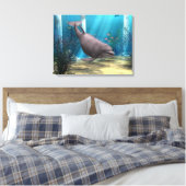 Dolphin Leinwanddruck (Insitu (Schlafzimmer))
