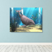 Dolphin Leinwanddruck (Insitu (Holzboden))