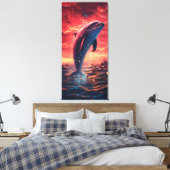 Dolphin Leinwanddruck (Insitu (Schlafzimmer))