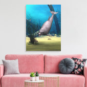 Dolphin Leinwanddruck (Insitu (Wohnzimmer))