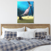 Dolphin Leinwanddruck (Insitu (Schlafzimmer))