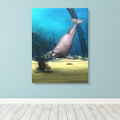 Dolphin Leinwanddruck (Insitu (Holzboden))