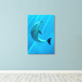 Dolphin Leinwanddruck (Insitu (Holzboden))