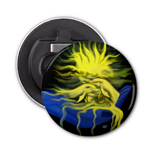 Dolphin-Liebe Flaschenöffner (Vorderseite)