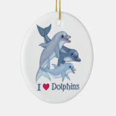 Dolphin-Liebe Keramikornament (Rechts)