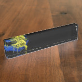 Dolphin-Liebe Namensplakette (Seite)