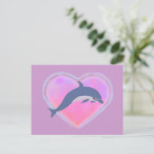 Dolphin-Liebe-Postkarte Postkarte (Stehend Vorderseite)