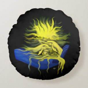 Dolphin-Liebe Rundes Kissen