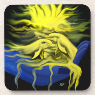 Dolphin-Liebe Untersetzer