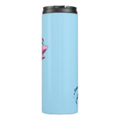 Dolphin Lotus Blume Kirschblüten Thermosbecher (Rückseite)