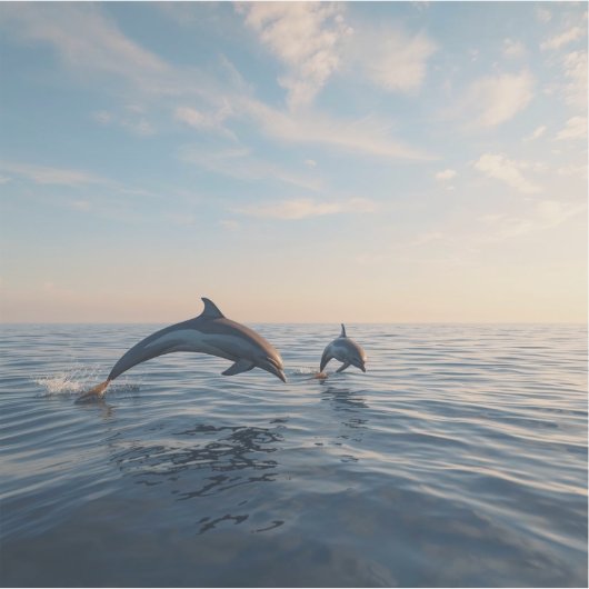 Dolphin love aufkleber (Vorderseite)