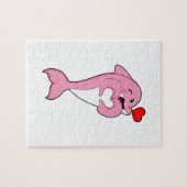 Dolphin Love Heart Puzzle (Horizontal)