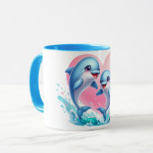 Dolphin love Mug Tasse (Vorderseite Links)