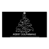 Dolphin Lover Geschenk| Dolphin Frohe Weihnachtsba Magnetische Visitenkarte (Vorderseite)