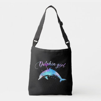 Dolphin Lover Geschenk| Galaxy Dolphin Girl Tragetaschen Mit Langen Trägern