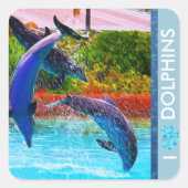 Dolphin Lovers Stickers (Vorderseite)