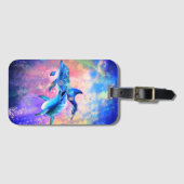 Dolphin Luggage Tag - Benutzerdefinierter Textname Gepäckanhänger (Vorderseite (Horizontal))