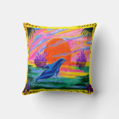 Dolphin Magic Throw Kissen (Rückseite)