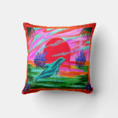 Dolphin Magic Throw Kissen (Rückseite)
