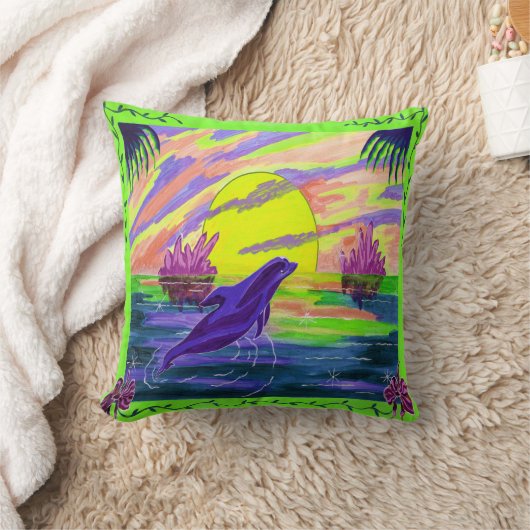 Dolphin Magic Throw Kissen (Decke)