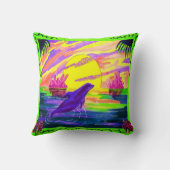 Dolphin Magic Throw Kissen (Rückseite)
