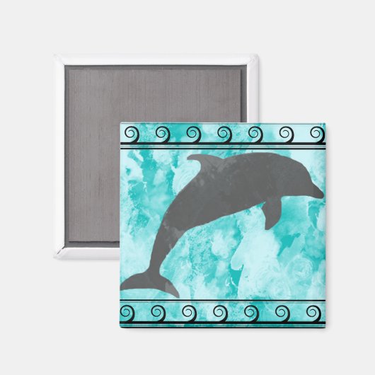 Dolphin-Magnet Magnet (Vorderseite/Rückseite)
