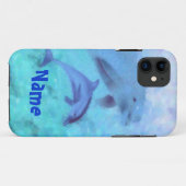 Dolphin-Malerei Case-Mate iPhone Hülle (Rückseite (Horizontal))
