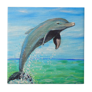 Dolphin-Malerei Fliese