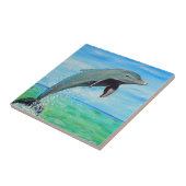 Dolphin-Malerei Fliese (Seite)
